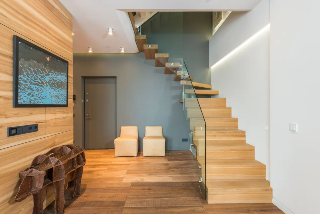 Escalier en bois franc sur mesure fabriqué au Québec, Escaliers Messier