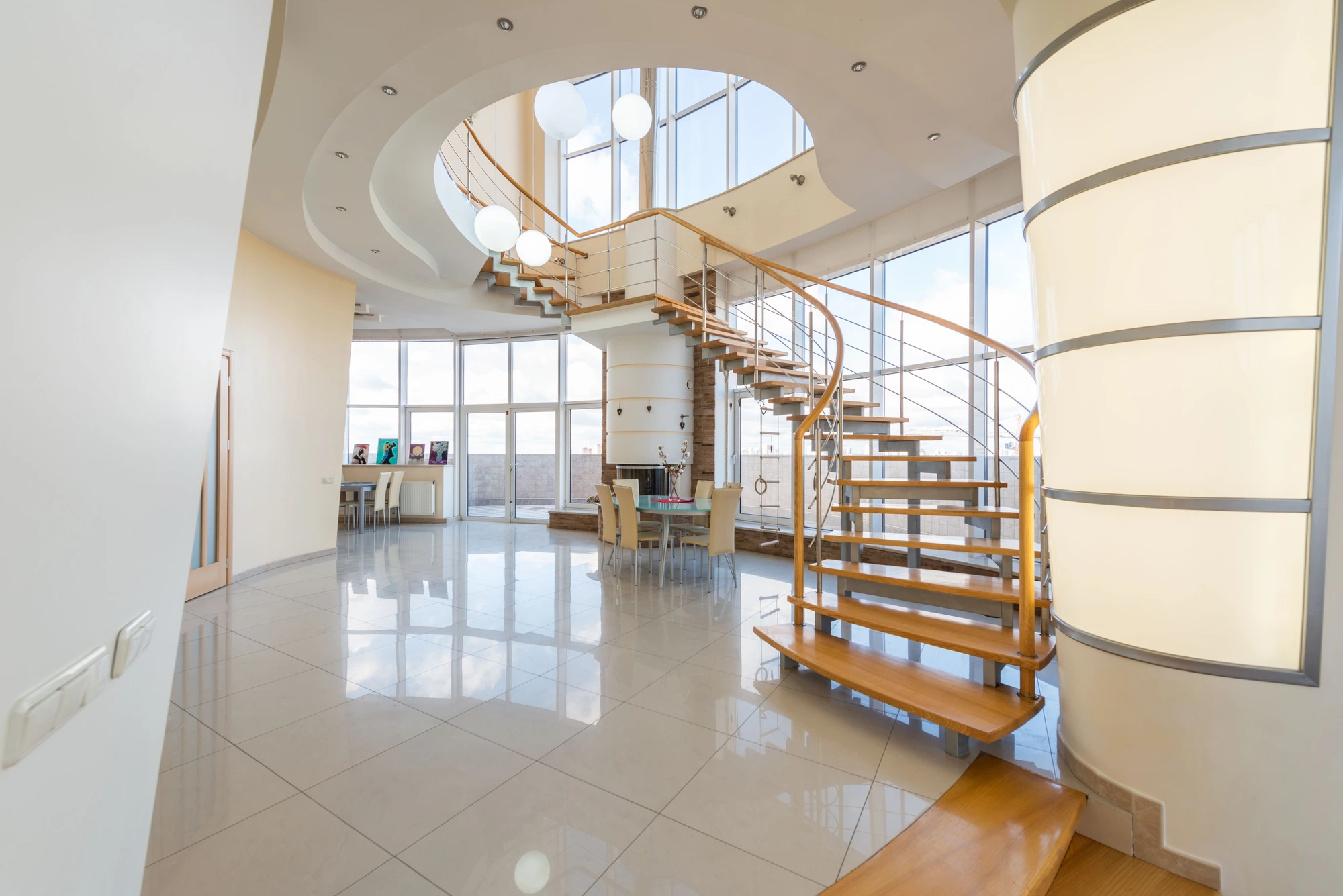 Escalier avec garde-corps sur mesure, fabrication Escaliers Messier
