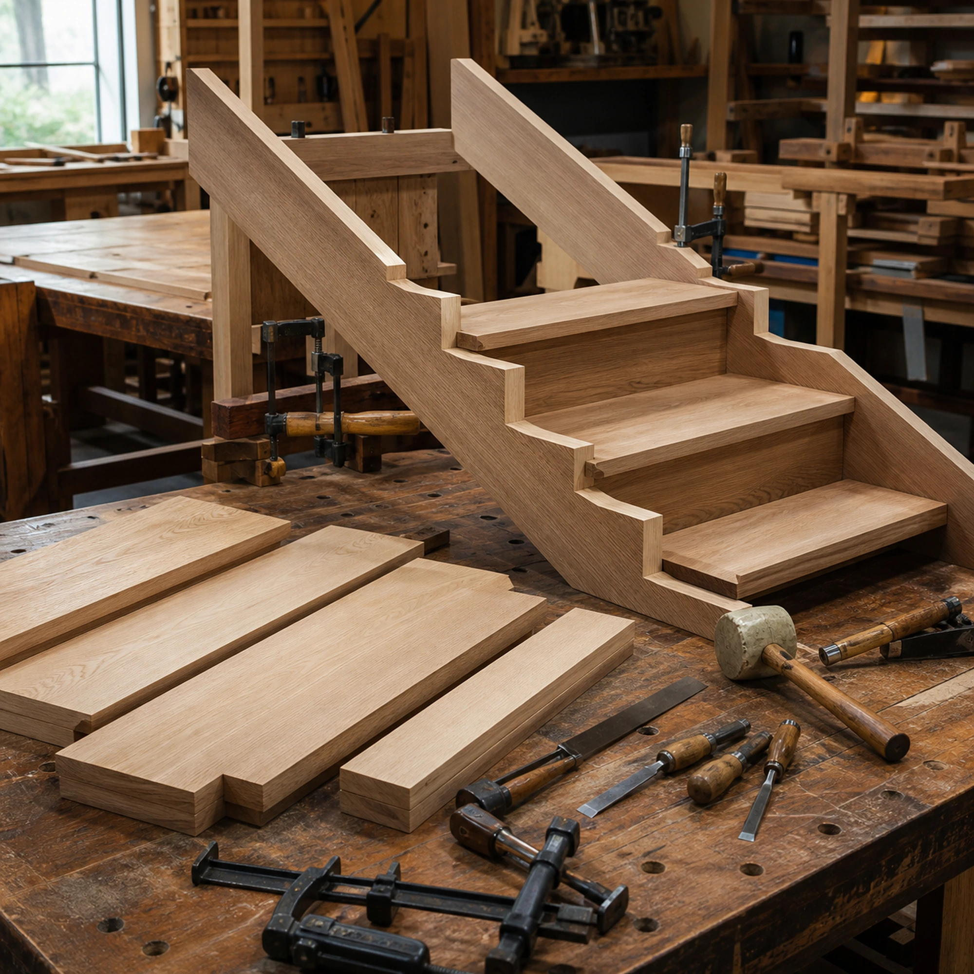 Fabrication d’un escalier sur mesure : les 7 étapes et les délais